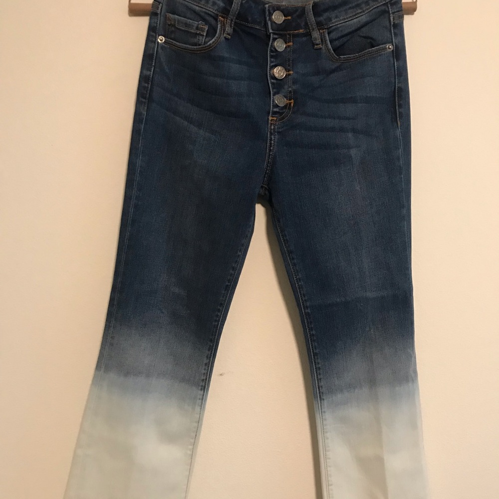 Cropped flared jeans